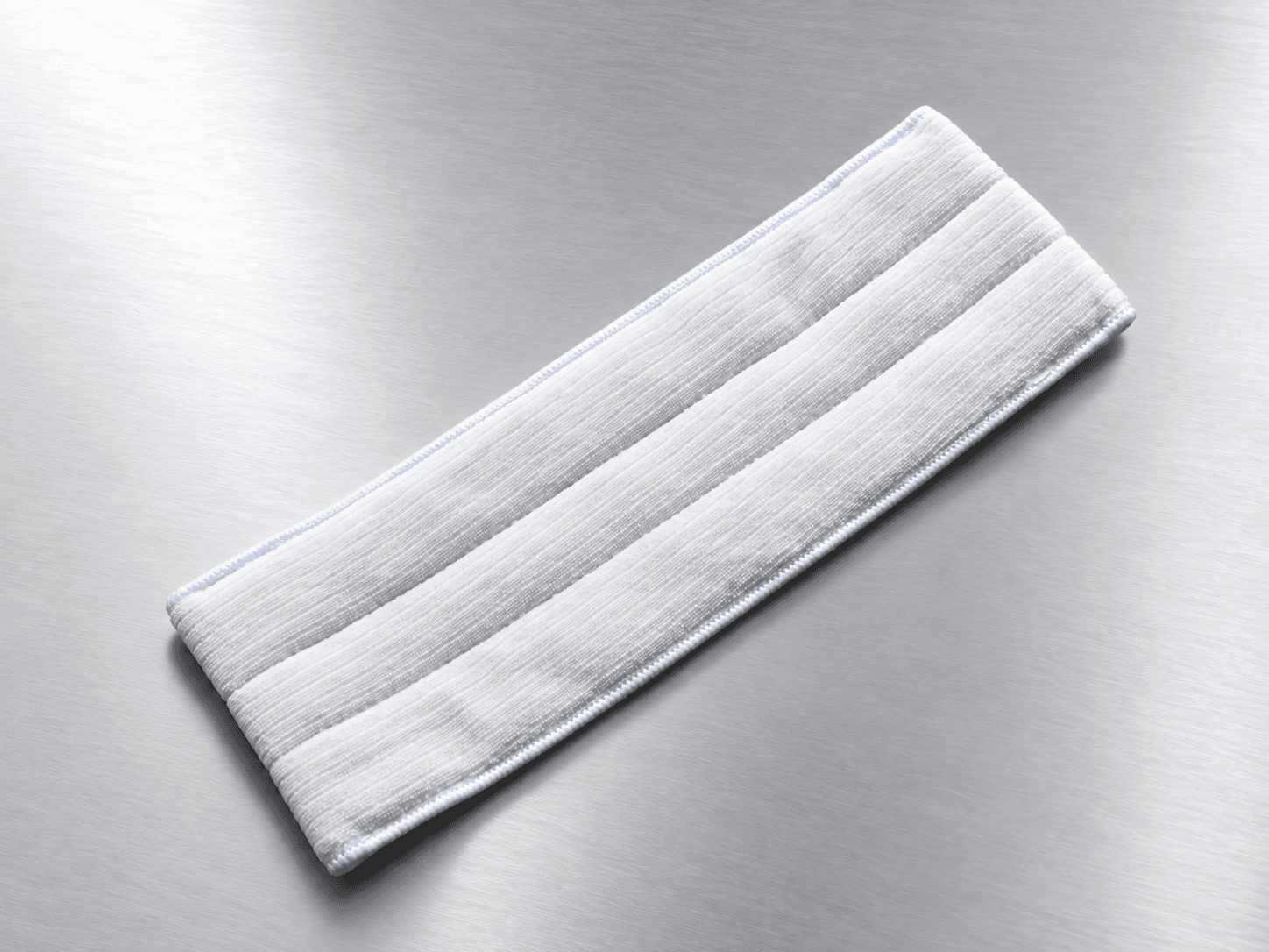 Polyester knit cleanroom mop, angled product view