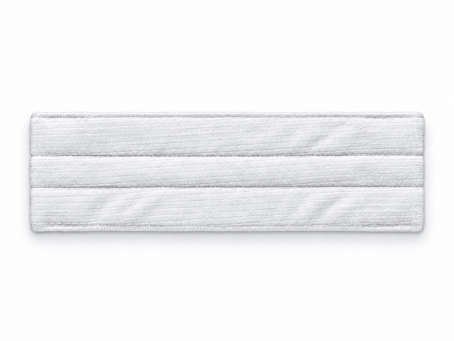 Polyester knit cleanroom mop, front cleaning-face view