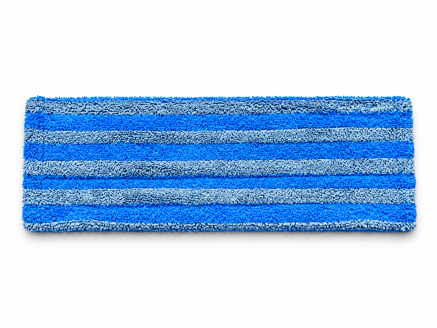 B-7 reusable blue and grey hygiene microfiber mop, front view