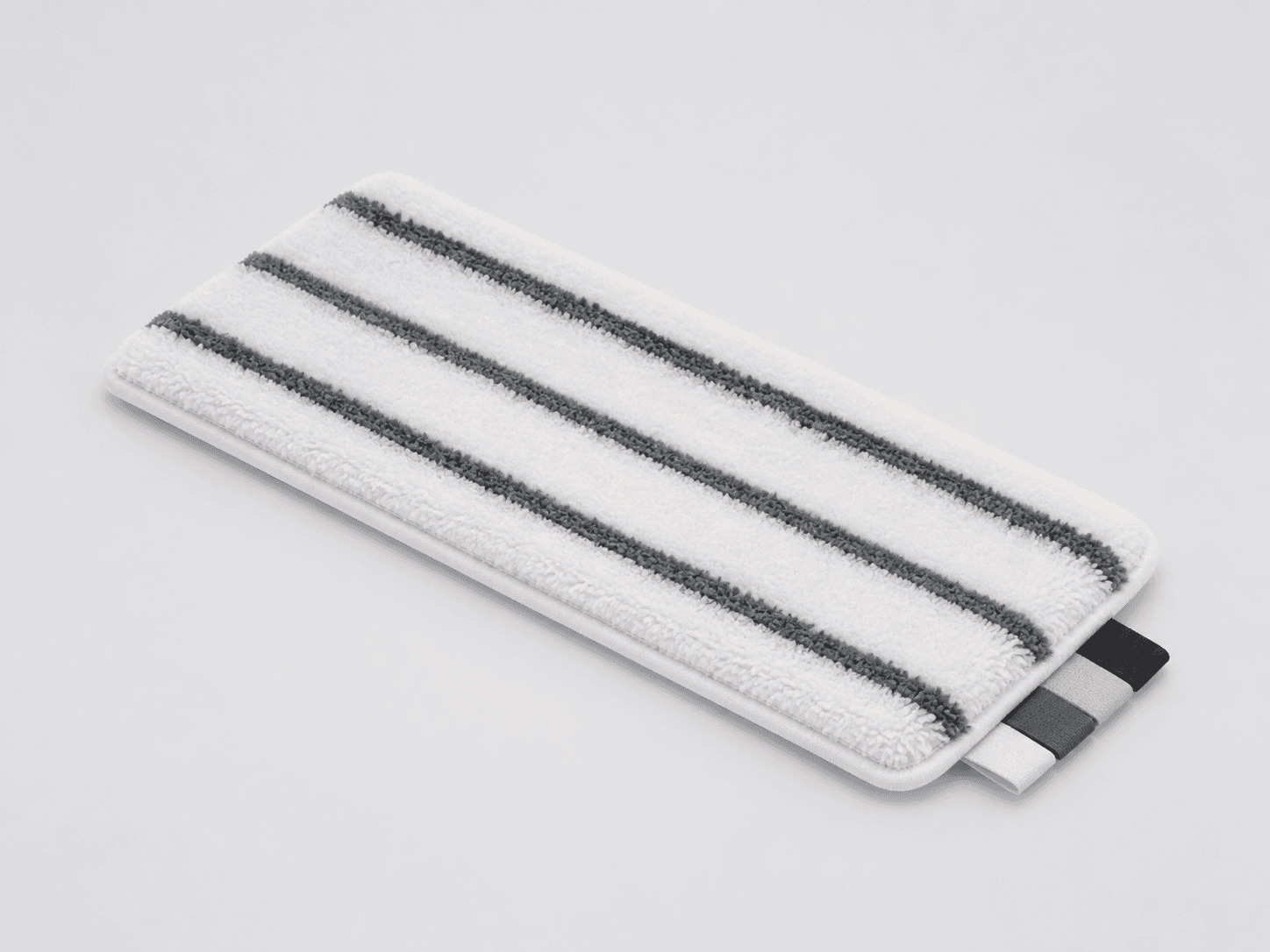 Illustrative reusable flat microfiber mop cover
