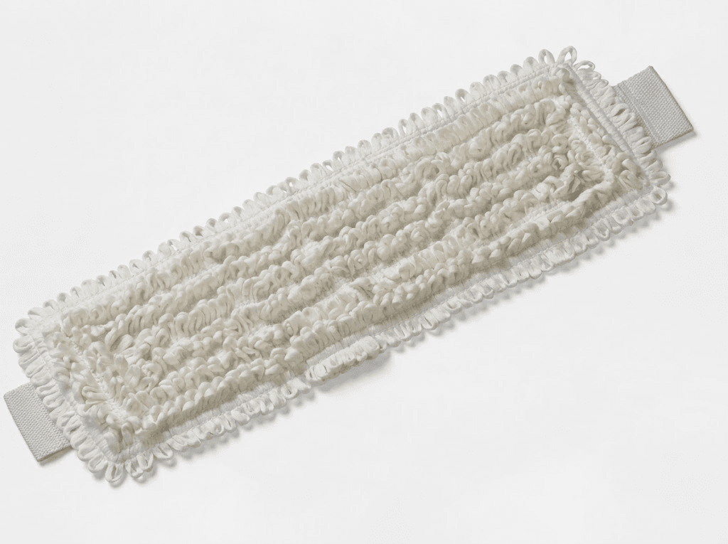 Reusable looped microfiber mop cover, product view
